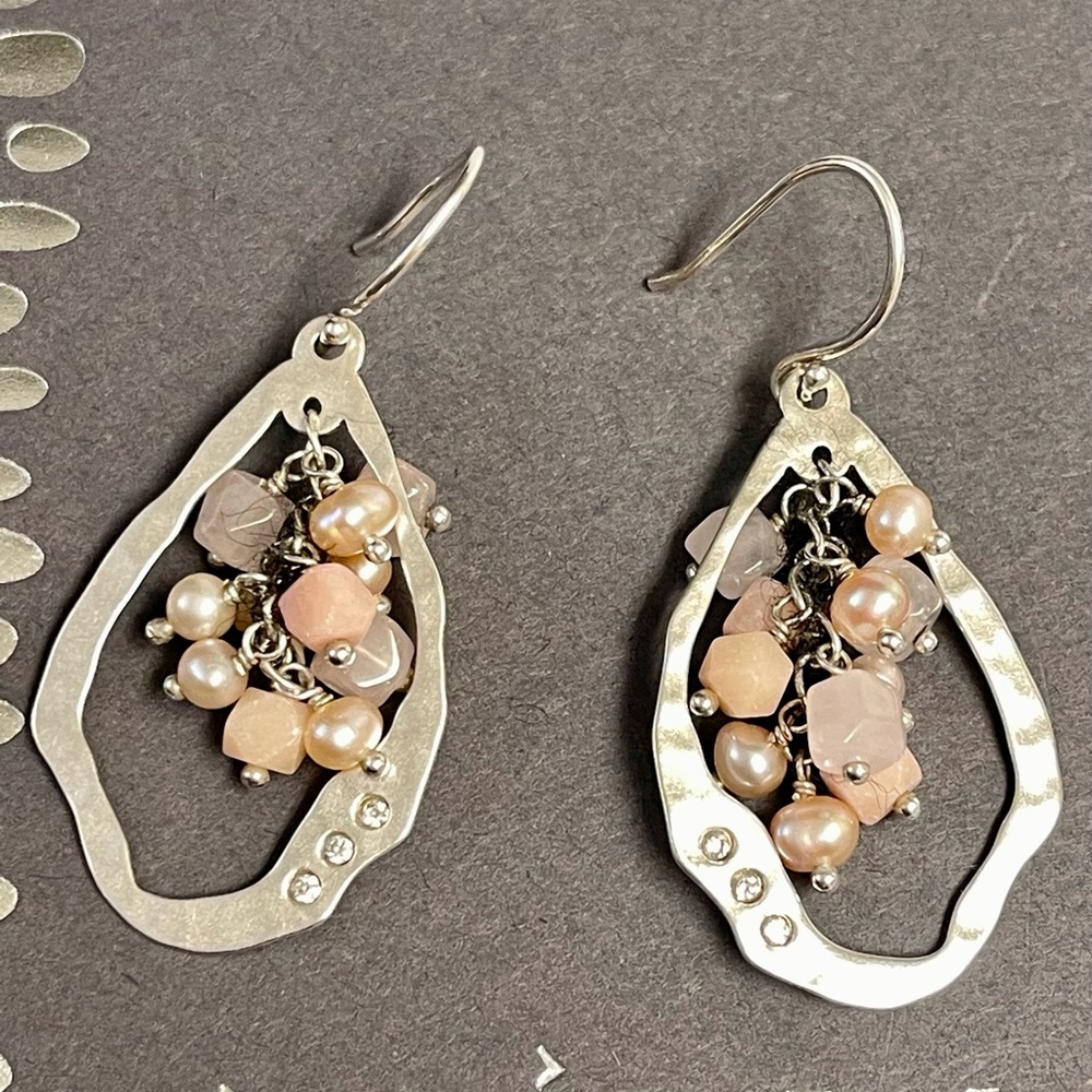 Silpada Sterling Silver Blush Grape Earrings